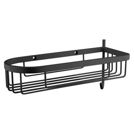 PORTE SAVON GRAND HOTEL PANIER ANGLE OU MURAL 27 cm/11 cm NOIR - CRISTINA ONDYNA GH15213 (1/2)