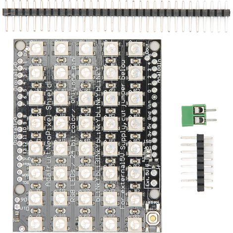 Carte de développement d'éclairage couleur WS2812B 5050 RGB LED avec pilote intégré 5x8 40 bits pour hôtel (1/5)
