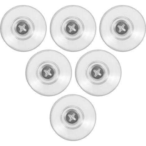 en PVC supports à ventouses ronds transparents avec filetage