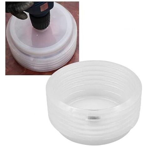 Couvercle anti-poussière pour perceuse – Collecteur de poussière pour scies cloche bimétalliques – Installation rapide et facile – Compatible avec tiges jusqu'à 10mm