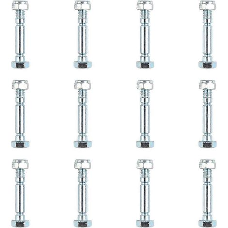 12 pièces Snow souffleur Shear Pins boulons et écrous lot 303160355P 303160355 pièces de rechange pour PowerSmart Snow (1/5)