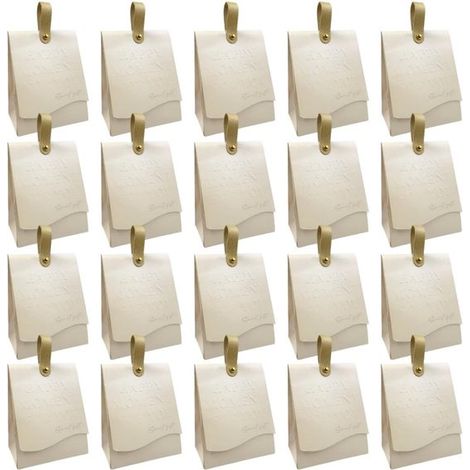 Scatole di carta per caramelle, 20 pezzi - Ideali per matrimoni, compleanni e feste - Eleganti e leggere (1/5)