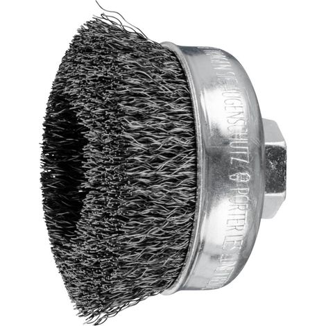 PFERD TOOLS Spazzola a tazza non zopft TBU Ø 75 mm M14 filo in acciaio Ø 0,30 per smerigliatrice angolare POS TBU 75/M1 (1/5)