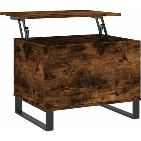 Maison Exclusive - Couchtisch Räuchereiche 60x44,5x45 cm Holzwerk