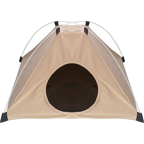 Tenda per cani color kaki, cuccia portatile per gatti da esterno, piccola cuccia pieghevole per cani di razza mista, tenda per dormire per animali domestici