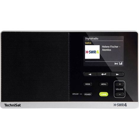 TechniSat DigitRadio 215 SWR 4 - Edition Radio portative DAB+, FM noir S447301 (1/4)