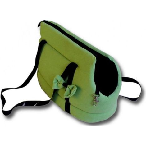 Sac de transport pour chien - petits chiens - sac de transport pour chien - vert - 36x19x23 cm - élégant - sac à bandoulière