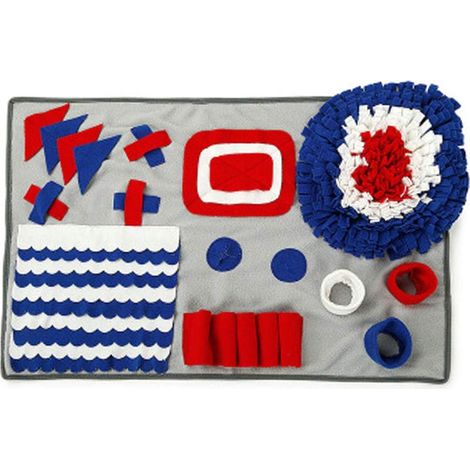 MINKUROW Schnüffelmatte Hunde, Schnüffelmatte Geruchsempfindungsmatte zum Füttern von Nahrungssuche Geschicklichkeitsdecke Hund Spielmatte Puzzle Spielzeug (50×75cm) (1/5)
