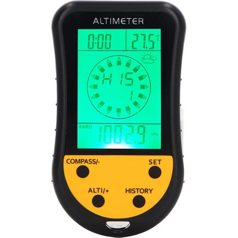 Altimètre numérique multifonction 8 en 1, baromètre, thermomètre et capteur météo portable (1/5)