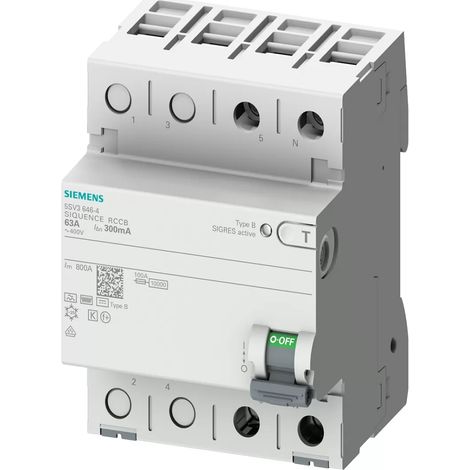 Siemens 5SV33224 5SV3322-4 Fehlerstrom-Schutzschalter B 2polig 25 A 0.03 A (1/2)