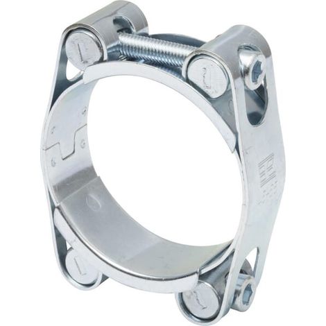 Schlauchschelle, 45–55 mm für zwei Schrauben DIN 912 doppelt verzinkt Kramp DBHC4555 (1/2)
