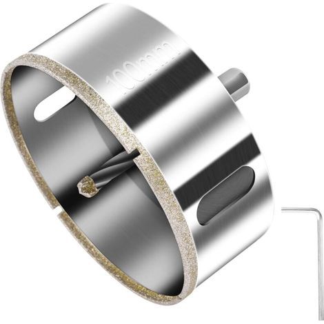 Scie Cloche Carrelage, 68mm Scie Cloche Diamantée avec Foret de Centrage, Foret Trépan Diamant, Scies Cloches Diamant, pour Coupe de Verre, Carrelage, Céramique, Marbre, Calcaire (1/4)