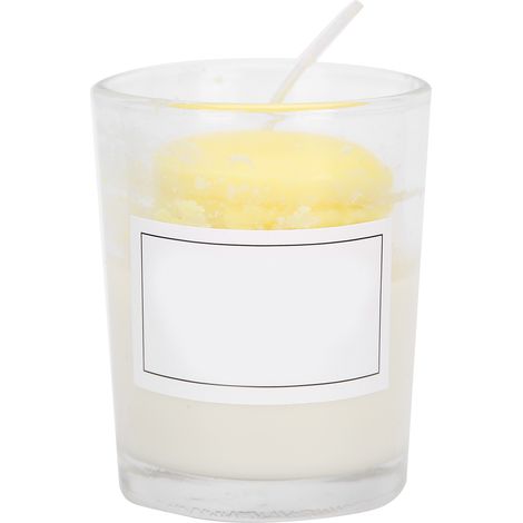Verre Bougie Parfumée Aromathérapie Lumière Jaune Pâle Décoration Maison Mariage Banquet Bougeoir (1/5)