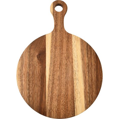 Planche en bois massif d'acacia portable, planche polyvalente pour fruits, fromages et aliments cuisinés, ustensile pratique pour la cuisine