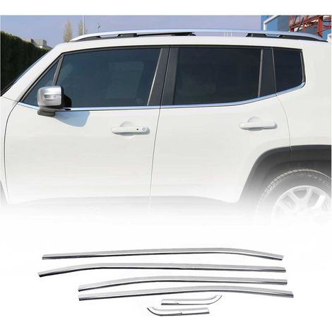 Garniture de Fenêtre pour Jeep Renegade SUV 2014-2024 Acier Inox 6Pcs (1/5)
