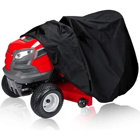 lawn Mower Cover Lawnmower Protective Cover 210d Waterproof And Anti-uv Fabric Lawn Tractor Cover For (1/5)