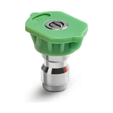 Ensemble de buses à connexion rapide en laiton 1/4" (buse coudée à 25°), adaptateur de tuyau pour nettoyeur haute pression avec vanne réglable pour lavage de voiture. (1/5)
