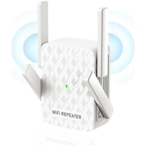 Amplificateur WiFi Le Plus Rapide en 2024, Couverture Domestique Jusqu'à 10000 Pieds Carrés, 35 Appareils, Répéteur Internet sans Fil 1200 Mbps avec Port RJ45, Double Bande 2.4G/5G, 4 Antennes (1/5)