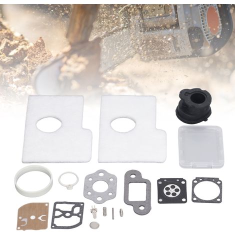 Kit de reconstruction de membrane de carburateur pour tronçonneuse Stihl 017 018 MS170 MS180 avec collecteur d'admission de filtre à air (1/5)