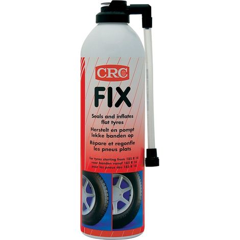 Aérosol anti-crevaison Fix, contenance 650 ml brut/500 ml net - CRC