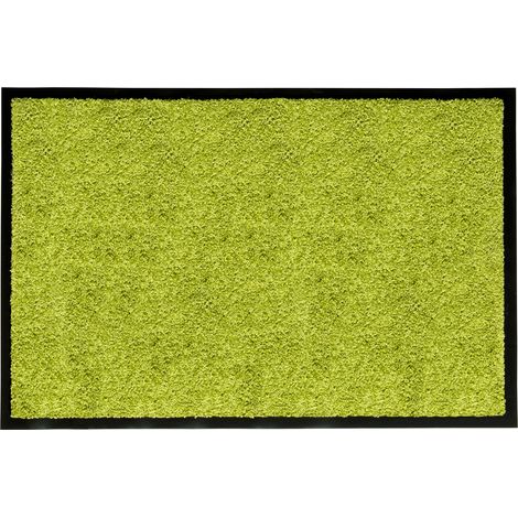 HOMCOM, Fußmatte, Schmutzfangmatte, Fußabtreter, Türmatte, Sauberlaufmatte, waschbar, strapazierfähig und pflegeleicht, Grün, 180 x 120 x 0,5 cm (1/3)
