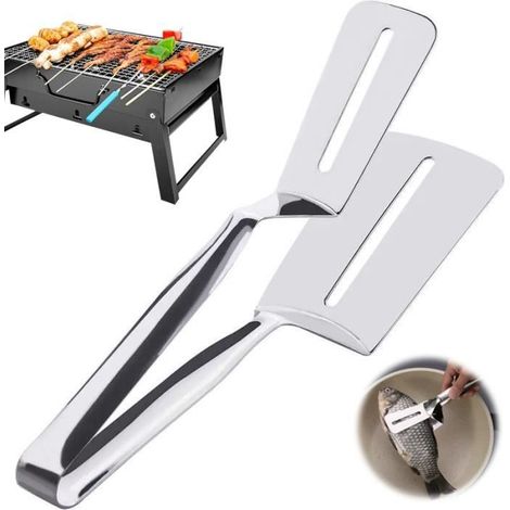 Pince de Cuisine - Non spécifié - Pince à Barbecue - Acier inoxydable - Argent - 25.8x7.2x10.5cm (1/4)