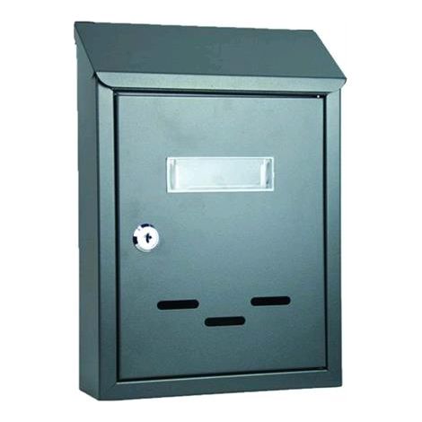 Cassetta Postale Porta Lettere Blinky Mod.Ezra Antracite Cm.21X7X30