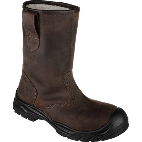 Würth Modyf – Bottes de sécurité fourrées S3 SRC HRO HI CI – Cuir brunes imperméables – Semelle antidérapante caoutchouc – Pour environnements de travail exigeants