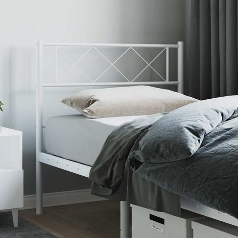 Ersatz-Kopfteil Metall Weiß 75 cm