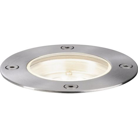 Paulmann Plug & Shine Bodeneinbauleuchte Outdoor silber 9,8 cm warmweiß Plug & Shine Beleuchtungssystem (1/5)