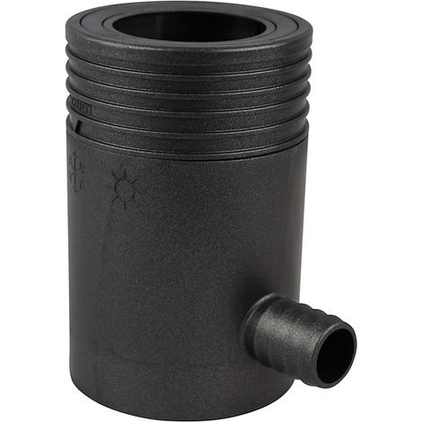 Regensammler m. Überlaufstop, DN 53-75, anthrazit-metallic