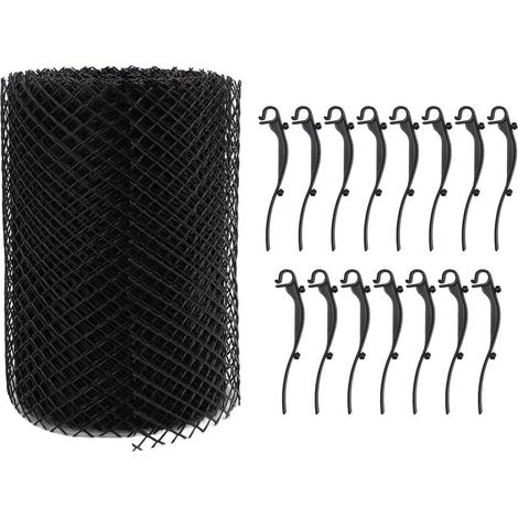 Le rouleau de grillage de protection en plastique pour gouttières empêche l'obstruction des canalisations d'eau le grillage filtrant les feuilles dans les systèmes de drainage. (1/5)
