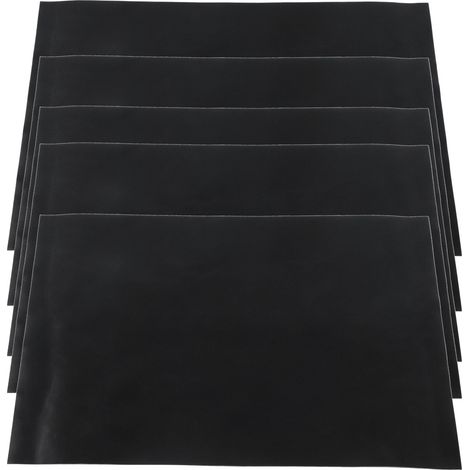 Lot de 5 tapis de four en fibre de verre, excellente résistance à la chaleur, compatibles lave-vaisselle, 40 x 50 cm, tapis de cuisson pour la cuisine (1/5)