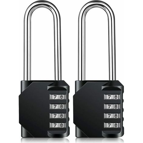 Cadenas à combinaison durable, cadenas résistant aux intempéries, réinitialisable