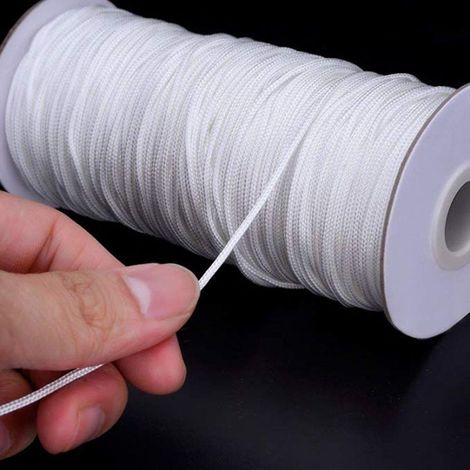 White replacement cord for vertical Venetian blinds, 1.8 mm diameter (1 meter) (1/5)