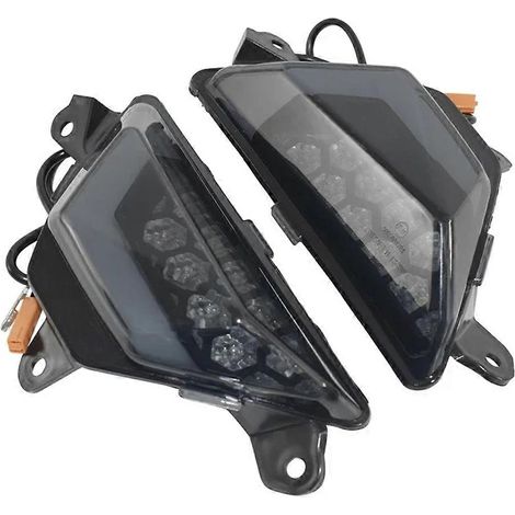 Clignotants avant à LED avec feux de jour pour Kawasaki Ninja 300, 250, 400, 500, 650, ZX4R, ZX6R, ZX25R et Z1000SX