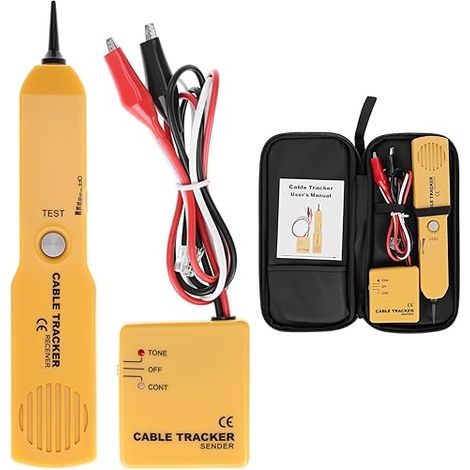 Circuit Tester, RJ11 Cable Tester, Cable Detector and Tone Generator, for Locating and Testing Telephone Line (1/5)
