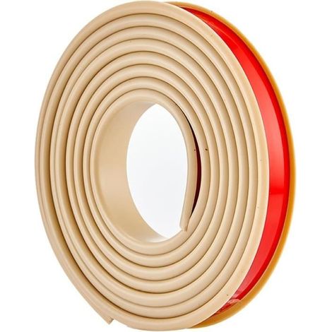 m langes, U-förmiges Kantenband, selbstklebend, flexibles TPE, beige/Breite: 9 mm (1/4)