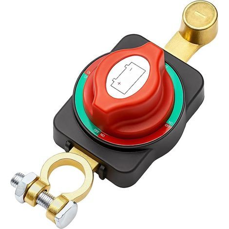 Coupe Circuit Batterie 12v 24V 48V, Interrupteur Déconnexion ON-OFF Switch Batterie, Disjoncteur Réglable pour Voiture Bateau Camion Moto Camping-car Yacht Montage Direct (1/5)