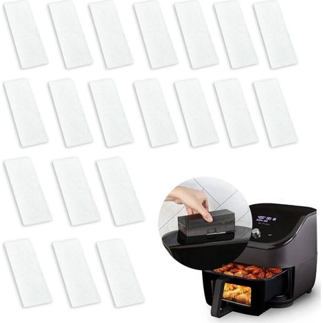 Filtres de rechange pour friteuse à air Vortex Plus 6QT – Lot de 20 pièces avec technologies ClearCook et OdorErase