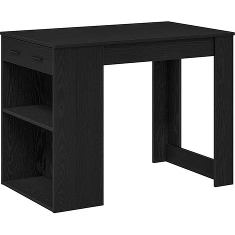 Maison Exclusive - Scrivania con Cassetto e Ripiano Rovere nero Legno Multistrato