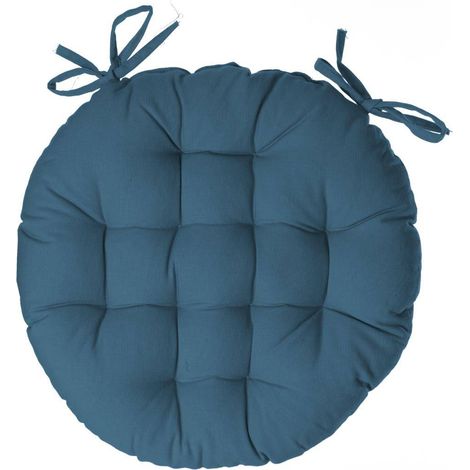 Coprisedia Anjali rotondo blu D38cm - Atmosphera créateur d'intérieur