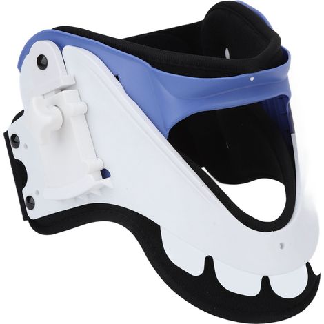 Dispositif de traction cervicale à 2 boutons de réglage, écarteur cervical fixe, respirant et léger pour usage à domicile et en milieu hospitalier.