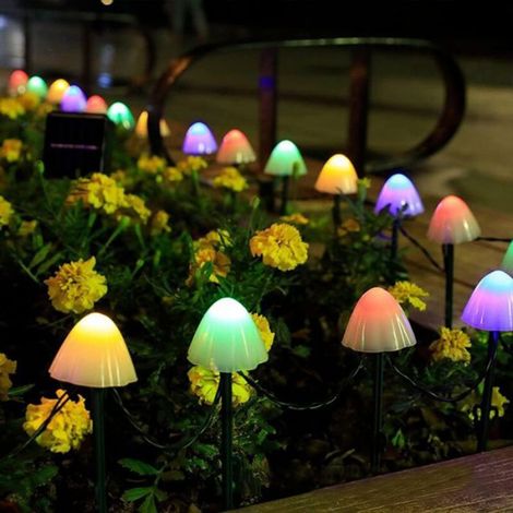 Guirlande Lumineuse Solaire - 5 M - 20 Led - 8 Modes D Eclairage - Etanche Ip44 - Jardin Terrasse Exterieur - 1 Piece (1/5)