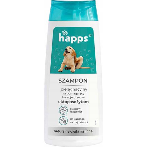Happs Anti-Ektoparasiten-Shampoo für Hunde und Welpen, 200 ml