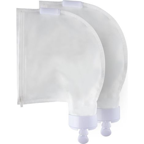Lot de 2 sacs adaptables pour robot nettoyeur de piscine Polaris 280 480, sac filtrant en nylon renforcé avec fermeture éclair K13. (1/4)