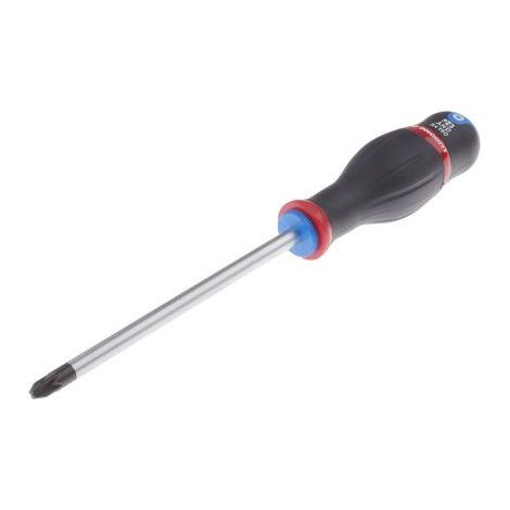 Facom – Tournevis cruciforme PZ3 – Longueur 275mm – Traitement thermique pour durabilité – Ergonomie optimisée pour coupe 10% plus rapide