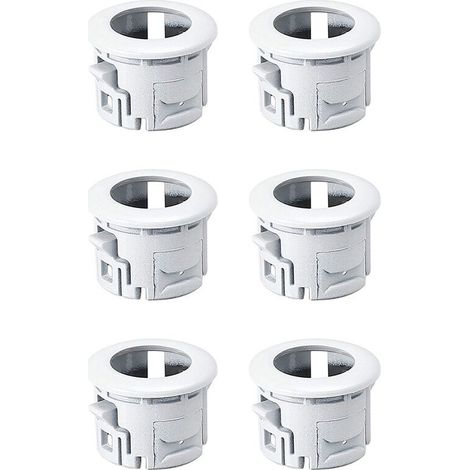 Staffe di montaggio per sensori di parcheggio per paraurti auto, adatte per 4Runner, Tacoma, ES350 e HS250H, 89348-33010, confezione da 6, bianche.