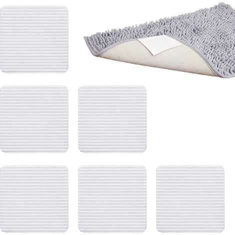 Lot de 6 Autocollant Antidérapant, Lavable Réutilisable, Tapis Sol Bois Carrelage (1/5)