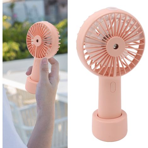 Tragbarer Taschenventilator, ultraleiser Mini-USB-Tischventilator, rosa. (1/5)